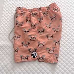 Life is Good Jake Hammock Relax Orange Swim Trunk